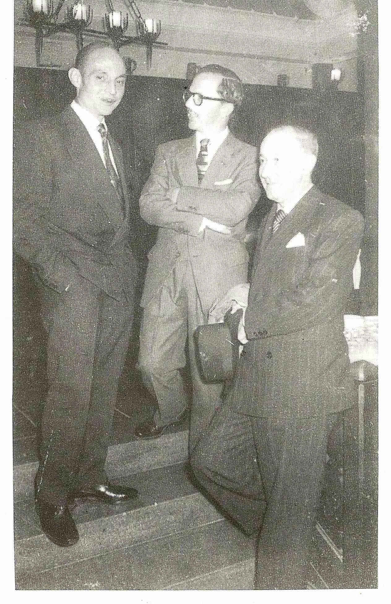 José Hierro (left) with Gerardo Diego, 1957